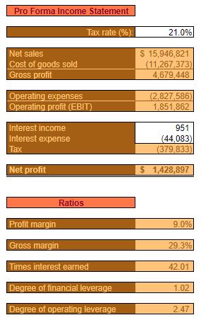 operating budget template executive summary