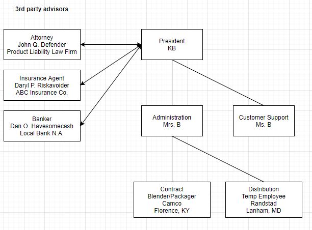 example organizational flowchart